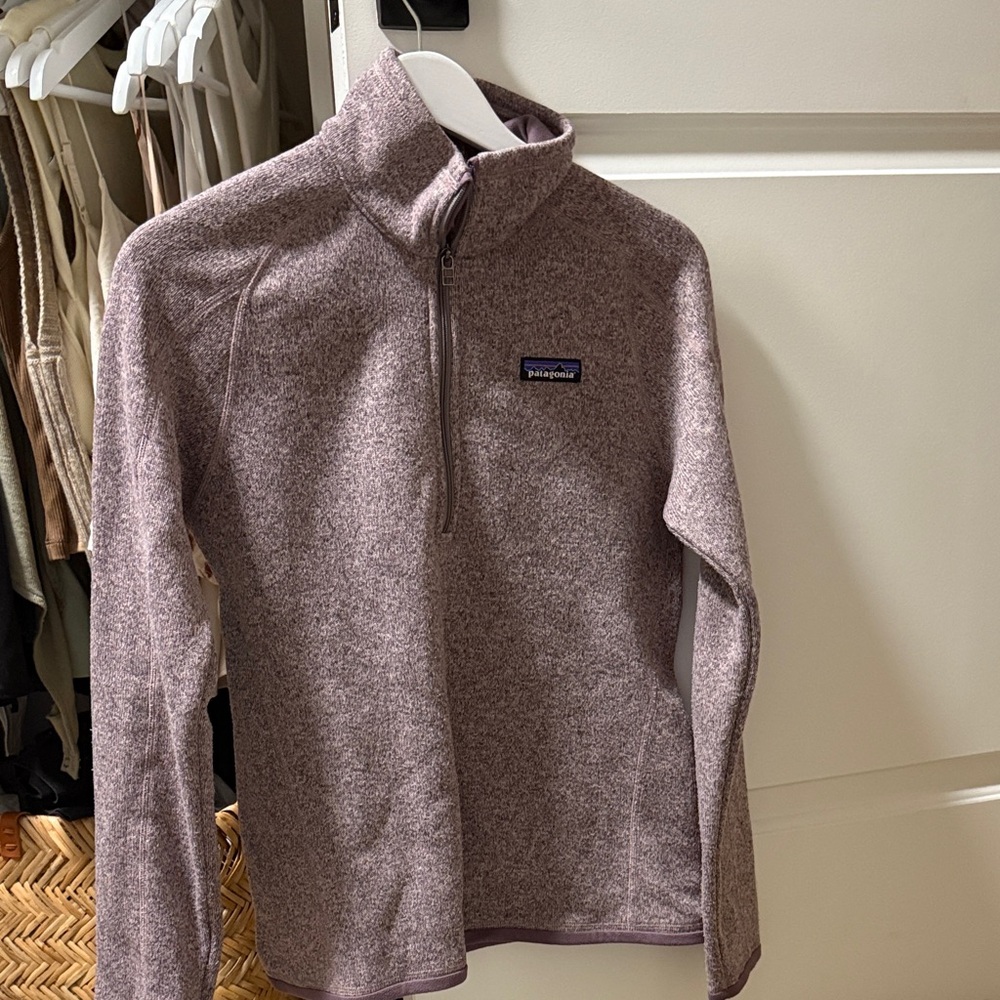 Patagonia Women's Heathered Purple Turtleneck Sweater